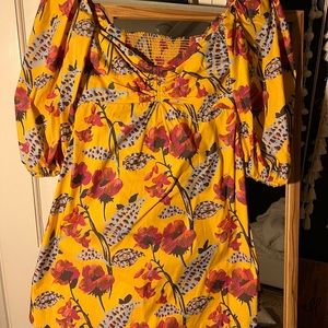ALC summer yellow floral fun dress size 2